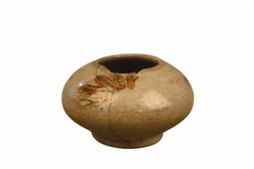 圖3 唐長(zhǎng)沙窯青釉紅綠彩水草紋盂